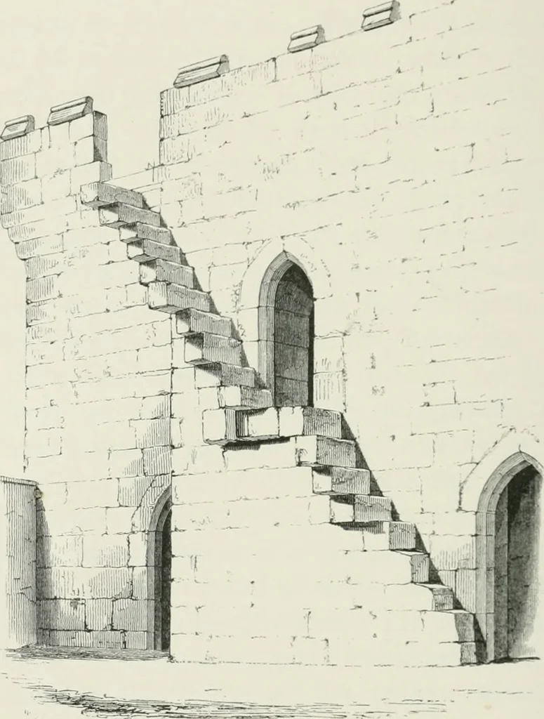 An illustration from Some account of domestic architecture in England from Edward I to Richard II, with notices of foreign examples and numerous illustrations of existing remains from original drawings, 1882, leaf 39