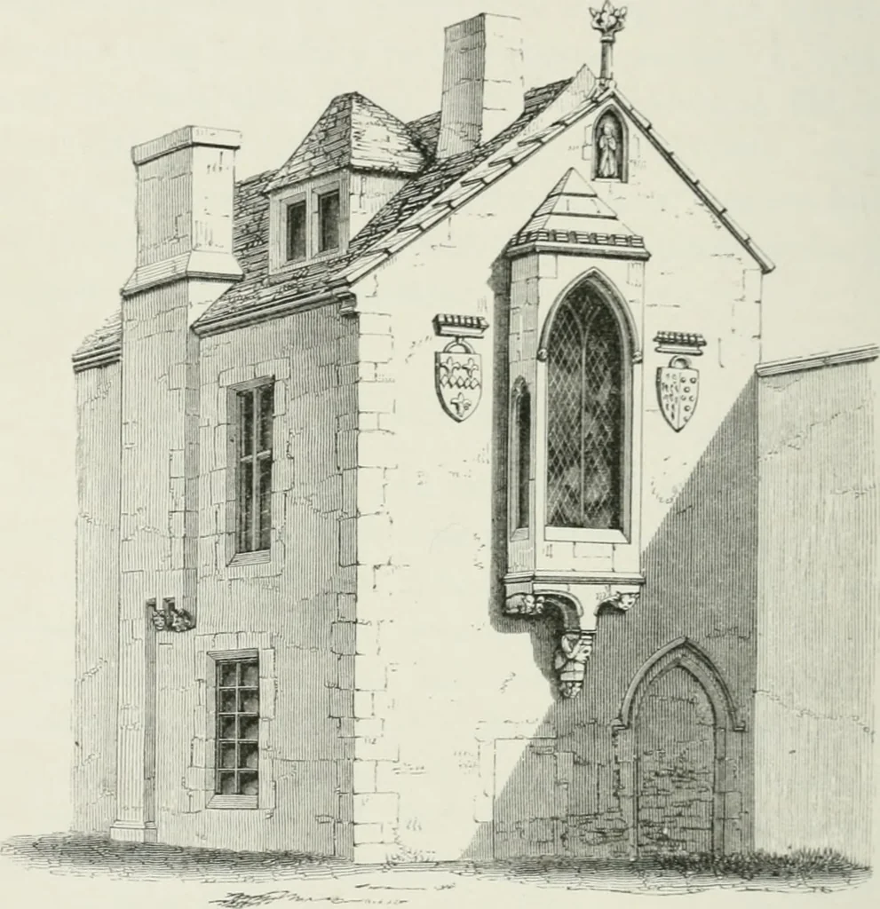 An illustration from Some account of domestic architecture in England from Edward I to Richard II, with notices of foreign examples and numerous illustrations of existing remains from original drawings, 1882, leaf 391
