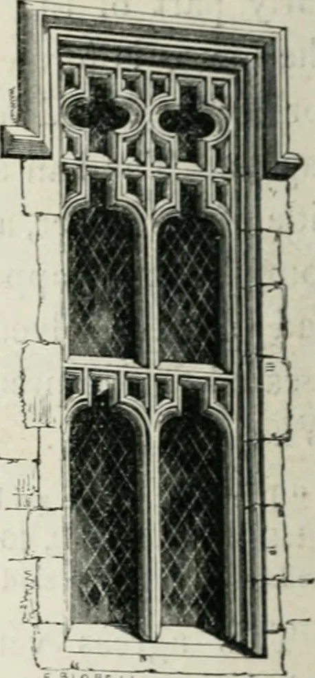 An illustration from Some account of domestic architecture in England from Edward I to Richard II, with notices of foreign examples and numerous illustrations of existing remains from original drawings, 1882, leaf 395