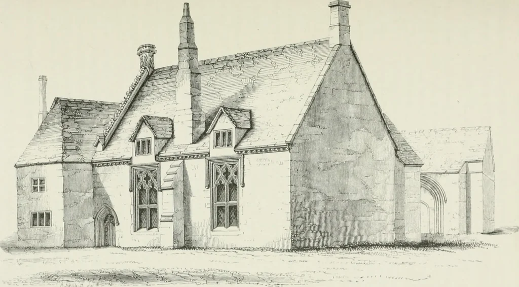An illustration from Some account of domestic architecture in England from Edward I to Richard II, with notices of foreign examples and numerous illustrations of existing remains from original drawings, 1882, leaf 410