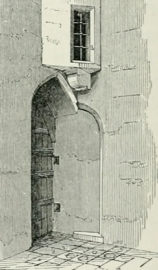 An illustration from Some account of domestic architecture in England from Edward I to Richard II, with notices of foreign examples and numerous illustrations of existing remains from original drawings, 1882, leaf 435