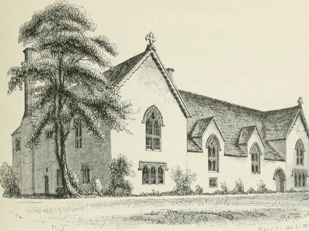 An illustration from Some account of domestic architecture in England from Edward I to Richard II, with notices of foreign examples and numerous illustrations of existing remains from original drawings, 1882, leaf 446