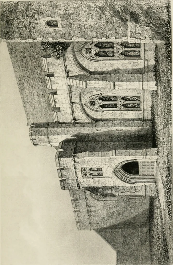An illustration from Some account of domestic architecture in England from Edward I to Richard II, with notices of foreign examples and numerous illustrations of existing remains from original drawings, 1882, leaf 456