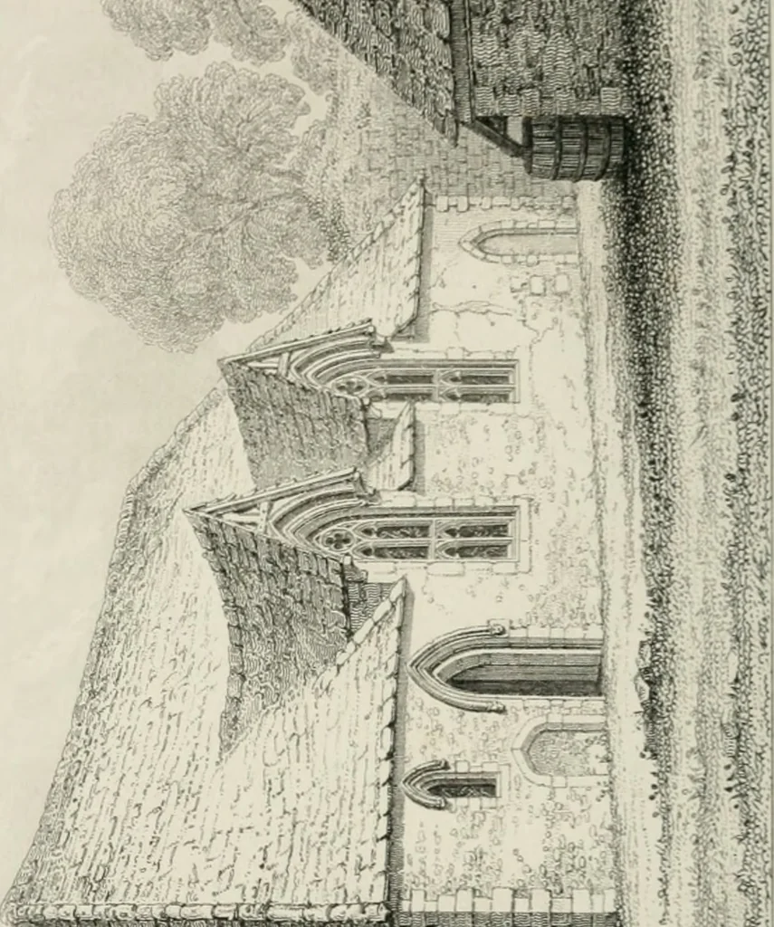 An illustration from Some account of domestic architecture in England from Edward I to Richard II, with notices of foreign examples and numerous illustrations of existing remains from original drawings, 1882, leaf 461