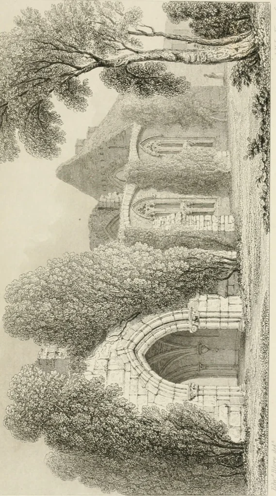 An illustration from Some account of domestic architecture in England from Edward I to Richard II, with notices of foreign examples and numerous illustrations of existing remains from original drawings, 1882, leaf 474