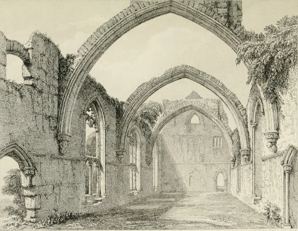 An illustration from Some account of domestic architecture in England from Edward I to Richard II, with notices of foreign examples and numerous illustrations of existing remains from original drawings, 1882, leaf 478