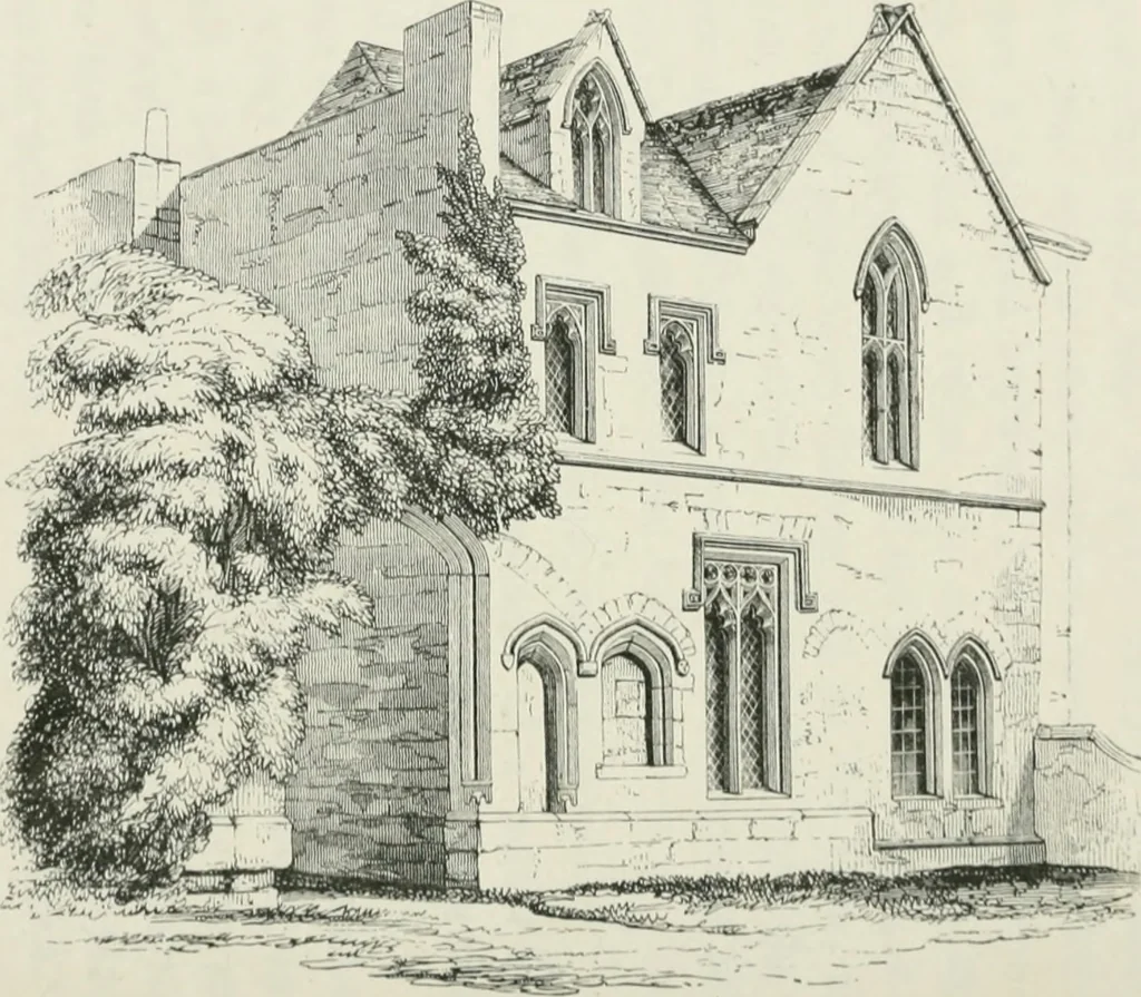 An illustration from Some account of domestic architecture in England from Edward I to Richard II, with notices of foreign examples and numerous illustrations of existing remains from original drawings, 1882, leaf 499