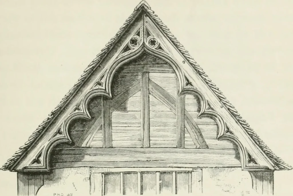 An illustration from Some account of domestic architecture in England from Edward I to Richard II, with notices of foreign examples and numerous illustrations of existing remains from original drawings, 1882, leaf 64