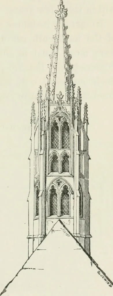 An illustration from Some account of domestic architecture in England from Edward I to Richard II, with notices of foreign examples and numerous illustrations of existing remains from original drawings, 1882, leaf 82