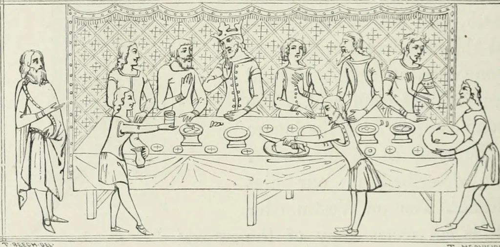 An illustration from Some account of domestic architecture in England from Edward I to Richard II, with notices of foreign examples and numerous illustrations of existing remains from original drawings, 1882, leaf 83