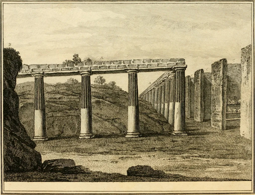 An illustration from Account of the discoveries at Pompeii : communicated to the Society of Antiquaries of London, 1777, leaf 15