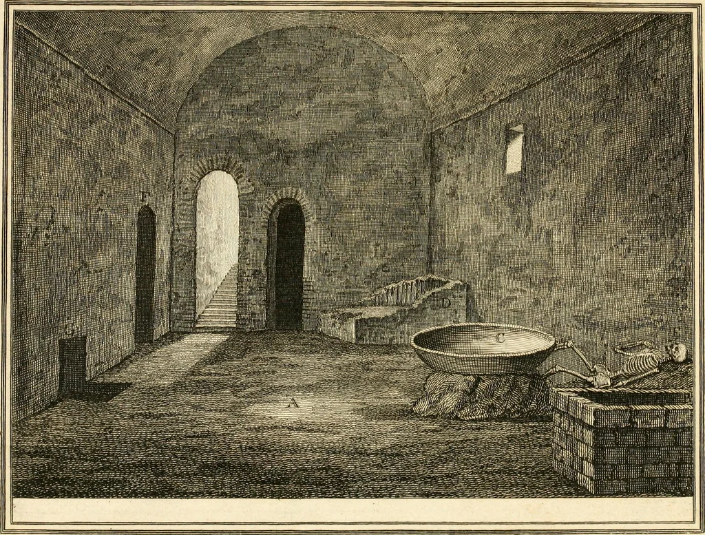 An illustration from Account of the discoveries at Pompeii : communicated to the Society of Antiquaries of London, 1777, leaf 24