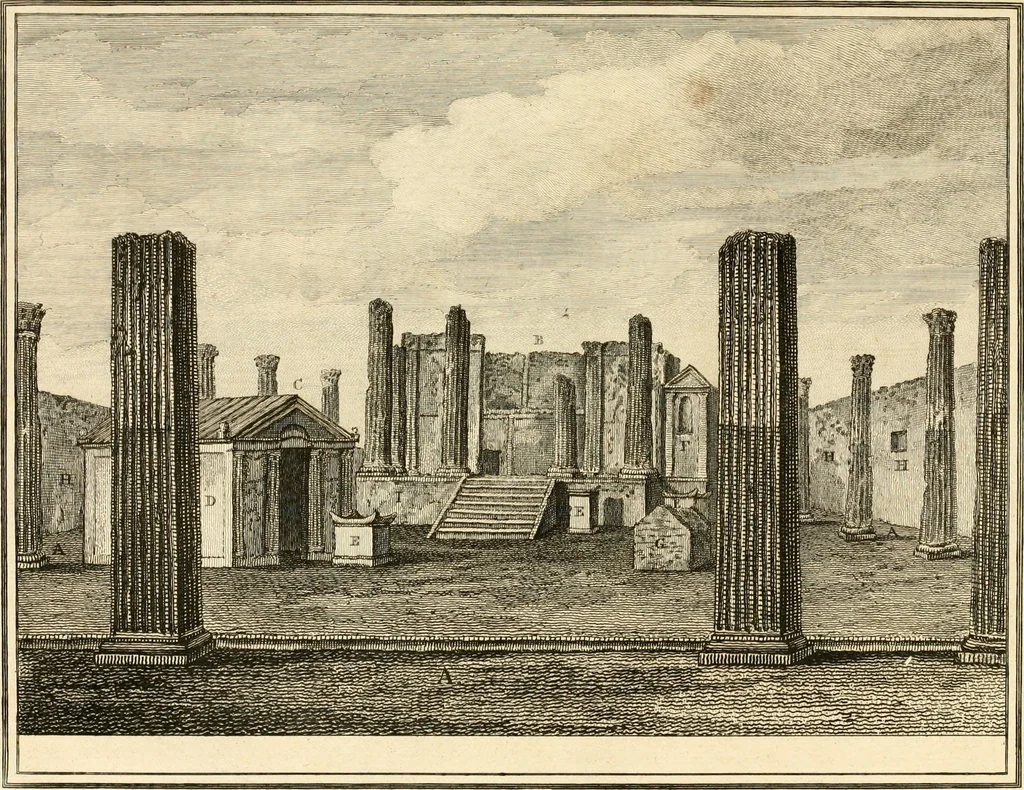 An illustration from Account of the discoveries at Pompeii : communicated to the Society of Antiquaries of London, 1777, leaf 30