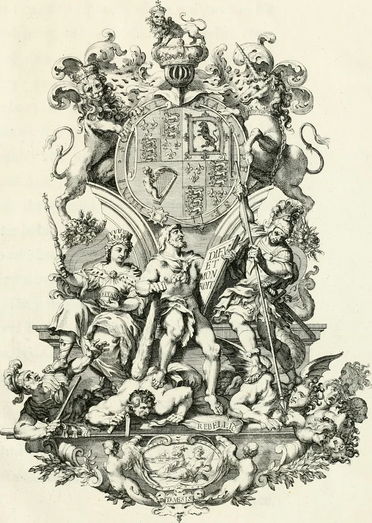 An illustration from An account of His Excellence Roger Earl of Castlemaine's embassy : from His Sacred Majesty James the IId., King of England, Scotland, France, and Ireland, &c., to His Holiness Innocent XI., 1688, leaf 44