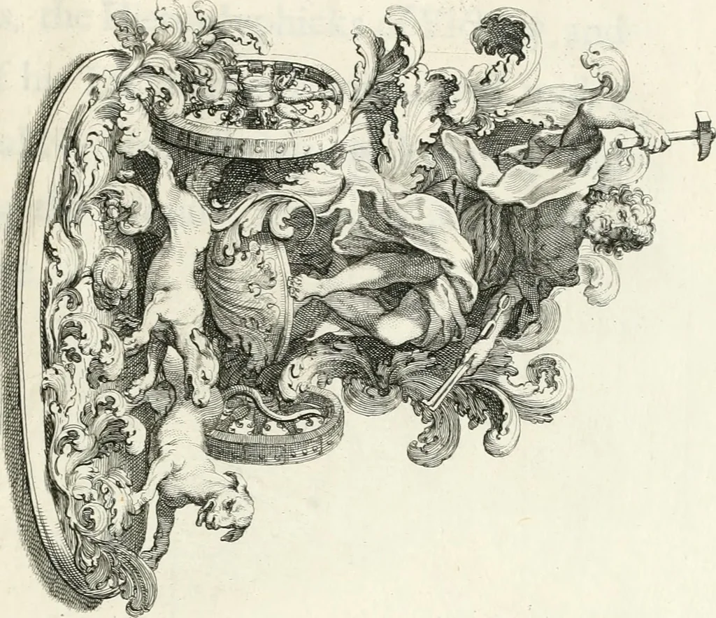 An illustration from An account of His Excellence Roger Earl of Castlemaine's embassy : from His Sacred Majesty James the IId., King of England, Scotland, France, and Ireland, &c., to His Holiness Innocent XI., 1688, leaf 90