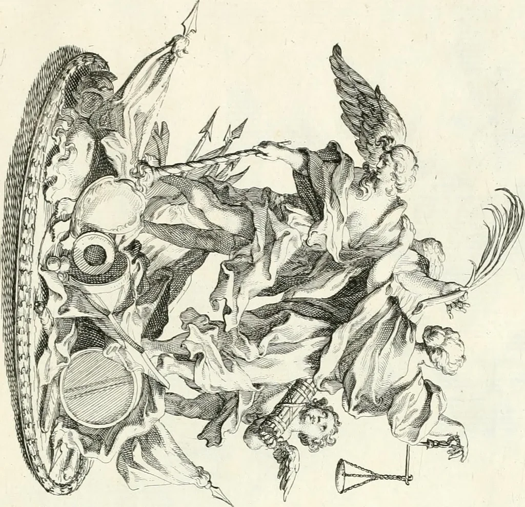 An illustration from An account of His Excellence Roger Earl of Castlemaine's embassy : from His Sacred Majesty James the IId., King of England, Scotland, France, and Ireland, &c., to His Holiness Innocent XI., 1688, leaf 98