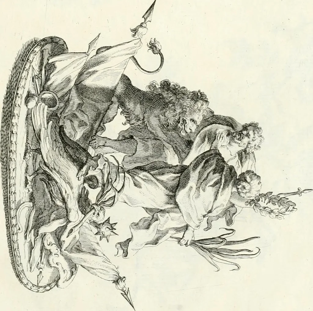 An illustration from An account of His Excellence Roger Earl of Castlemaine's embassy : from His Sacred Majesty James the IId., King of England, Scotland, France, and Ireland, &c., to His Holiness Innocent XI., 1688, leaf 98