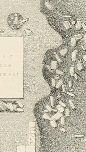 An illustration from Account of the Ionic trophy monument excavated at Xanthus, 1848, leaf 22