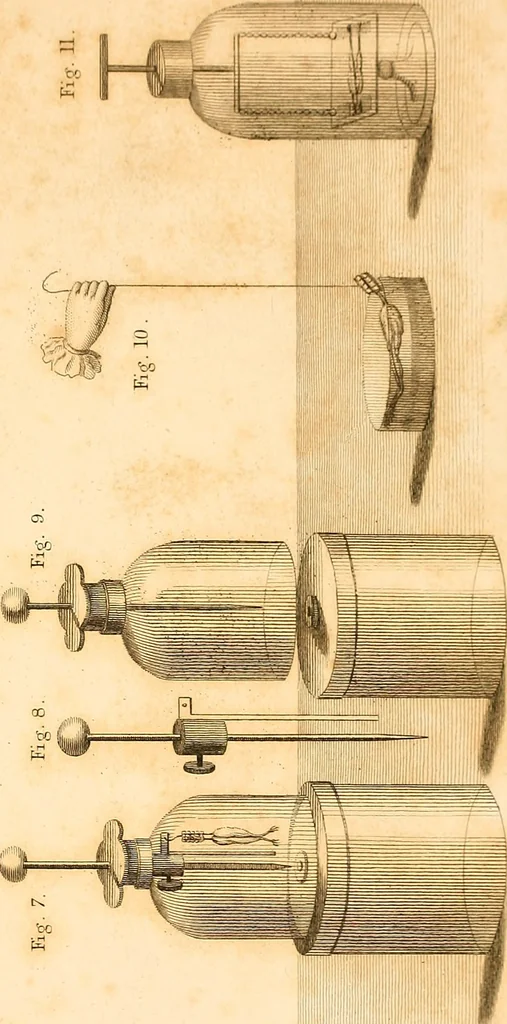 An illustration from An account of the late improvements in galvanism : with a series of curious and interesting experiments performed before the commissioners of the French National Institute, and repeated lately in the anatomical theatres of London, 1803, leaf 248
