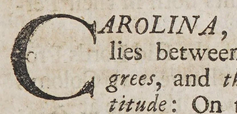 An illustration from An account of the province of Carolina in America. : Together with an abstract of the patent, and several other necessary and useful particulars, to such as have thoughts of transporting themselves thither., 1682, leaf 13