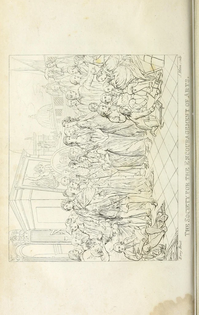 An illustration from An account of a series of pictures, in the great room of the Society of Arts, Manufactures, and Commerce, at the Adelphi, 1783, leaf 84