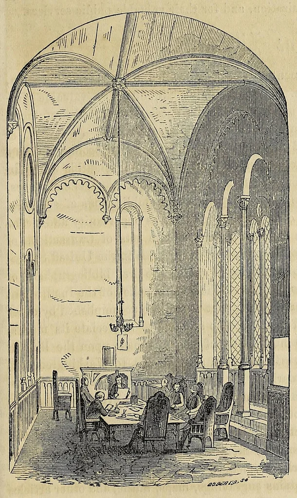 An illustration from An account of the Smithsonian Institution, its founder, building, operations, etc. : prepared from the reports of Prof. Henry to the regents, and other authentic sources, 1859, leaf 23
