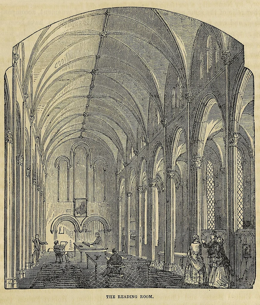 An illustration from An account of the Smithsonian Institution, its founder, building, operations, etc. : prepared from the reports of Prof. Henry to the regents, and other authentic sources, 1859, leaf 27