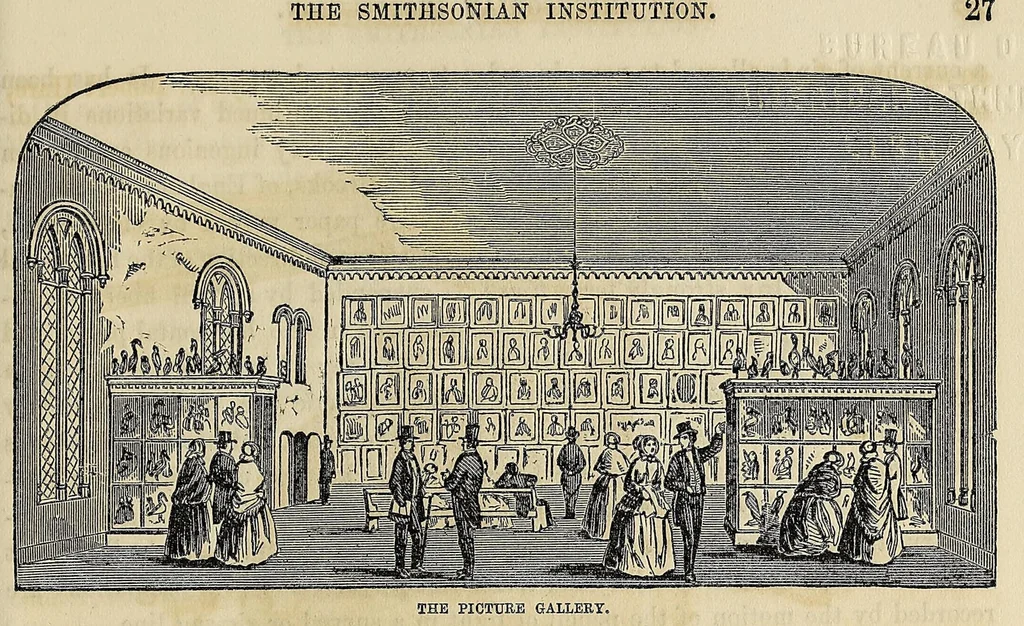 An illustration from An account of the Smithsonian Institution, its founder, building, operations, etc. : prepared from the reports of Prof. Henry to the regents, and other authentic sources, 1859, leaf 35