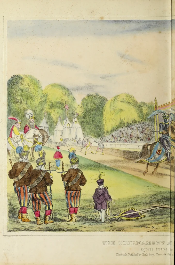An illustration from An account of the tournament at Eglinton, 1839, leaf 41