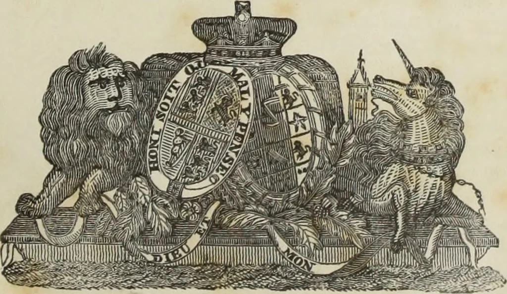 An illustration from An account of the tournament at Eglinton, 1839, leaf 6