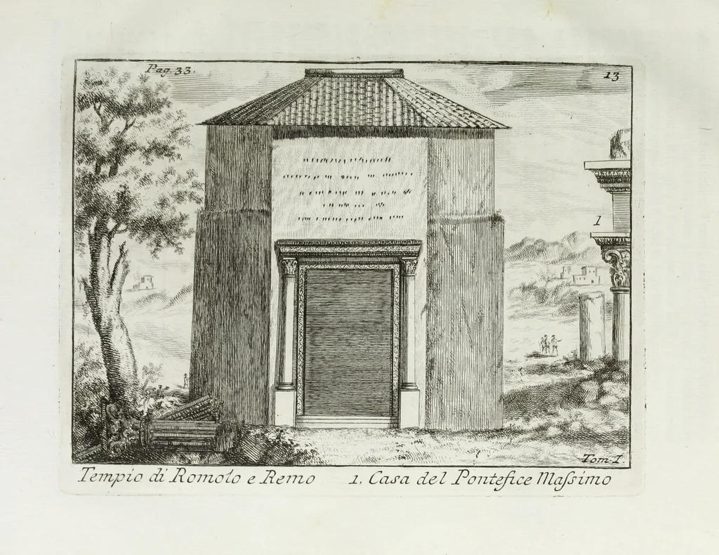 An illustration from Accurata e succinta descrizione topografica delle antichità di Roma, 1763, leaf 102