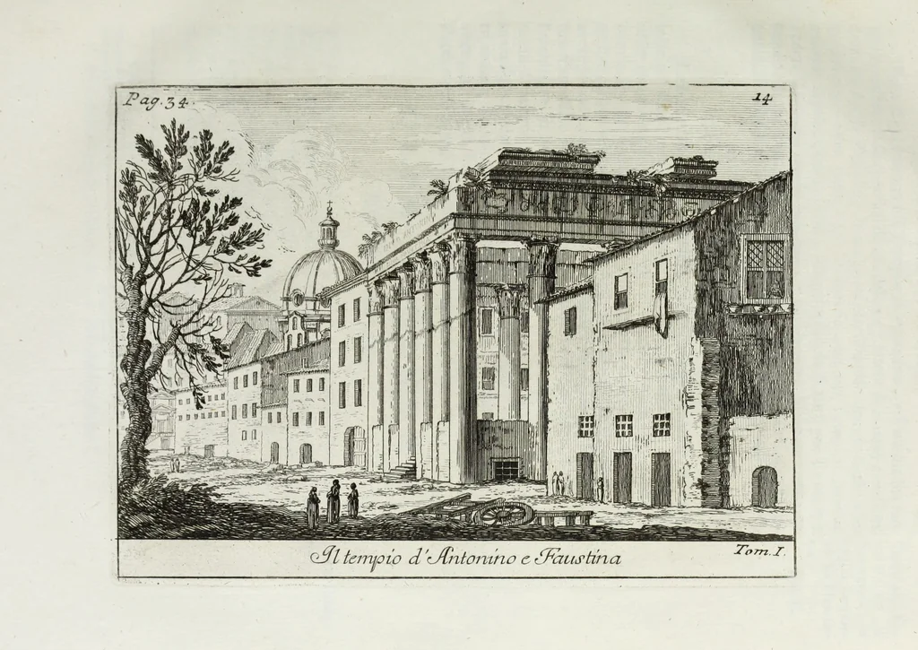 An illustration from Accurata e succinta descrizione topografica delle antichità di Roma, 1763, leaf 106
