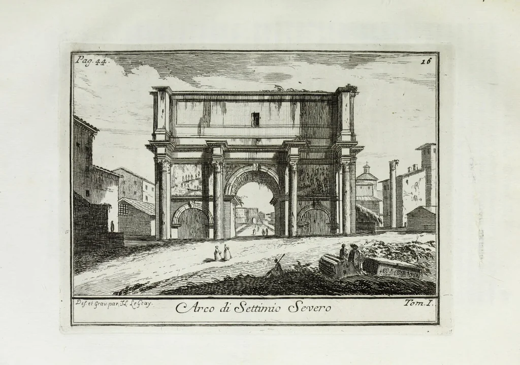 An illustration from Accurata e succinta descrizione topografica delle antichità di Roma, 1763, leaf 120