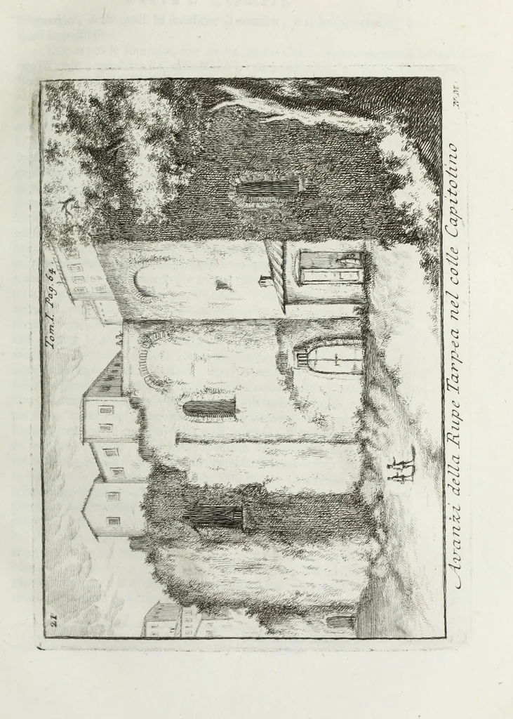 An illustration from Accurata e succinta descrizione topografica delle antichità di Roma, 1763, leaf 150