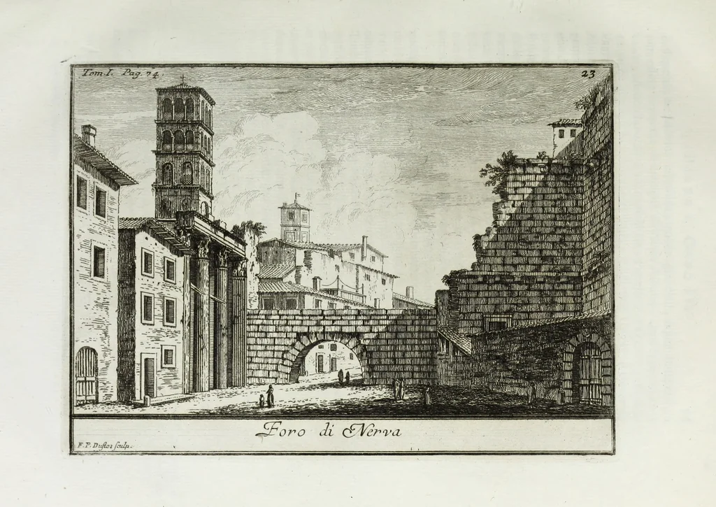 An illustration from Accurata e succinta descrizione topografica delle antichità di Roma, 1763, leaf 164