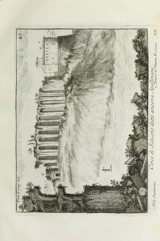 An illustration from Accurata e succinta descrizione topografica delle antichità di Roma, 1763, leaf 184