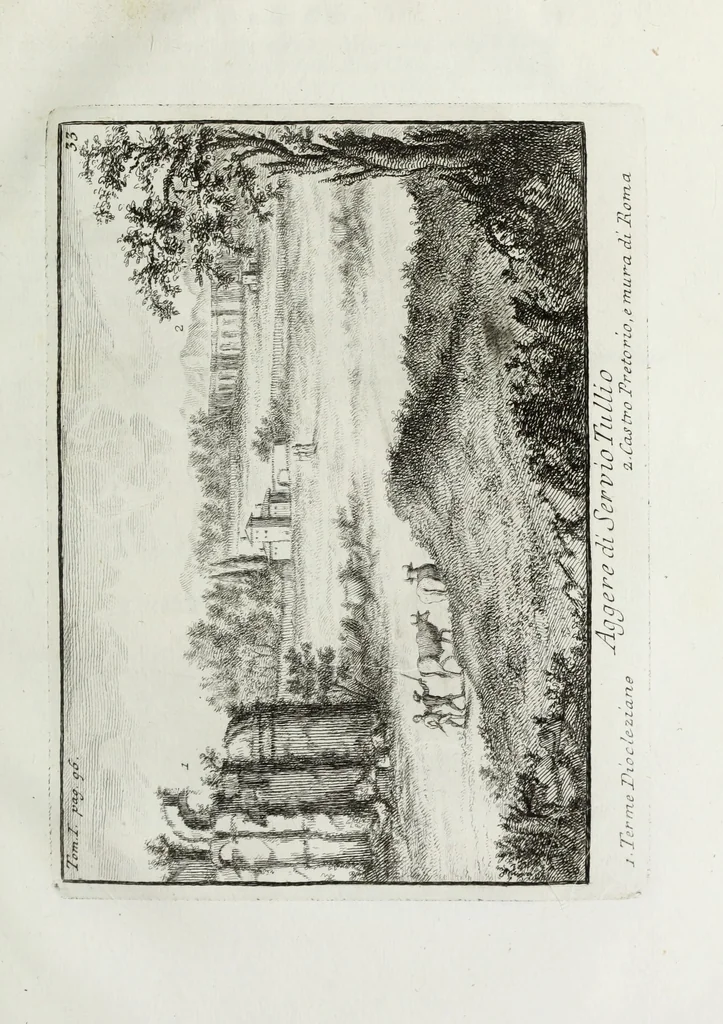 An illustration from Accurata e succinta descrizione topografica delle antichità di Roma, 1763, leaf 206