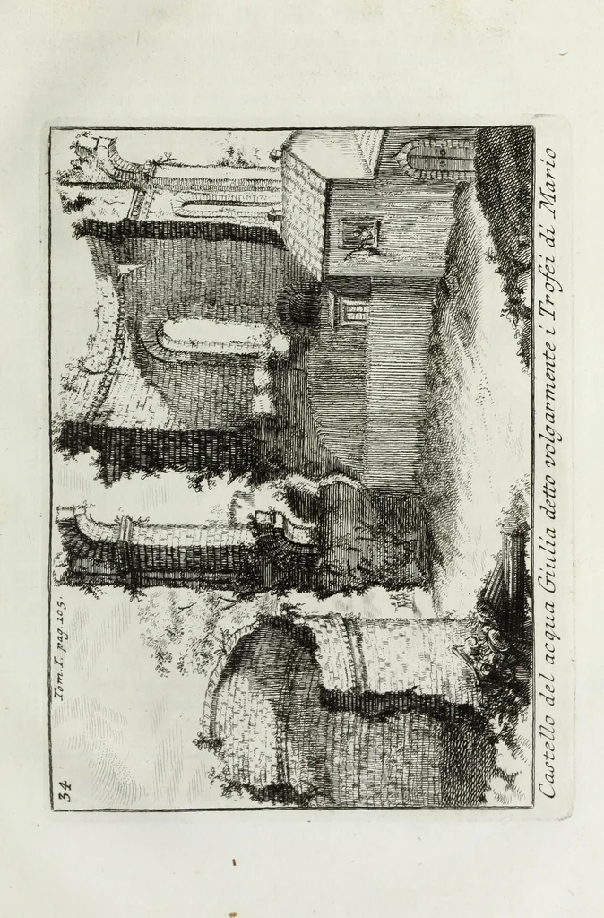 An illustration from Accurata e succinta descrizione topografica delle antichità di Roma, 1763, leaf 216