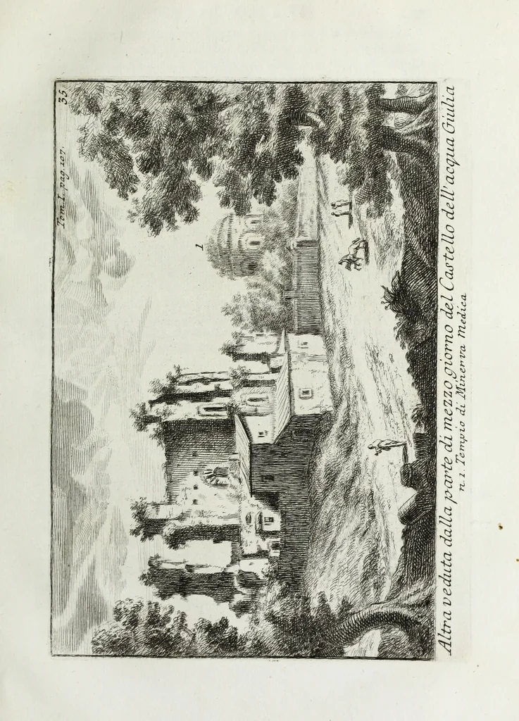 An illustration from Accurata e succinta descrizione topografica delle antichità di Roma, 1763, leaf 220