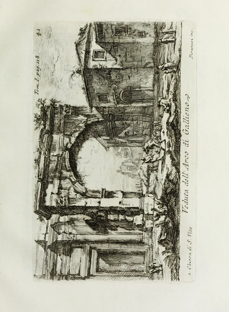 An illustration from Accurata e succinta descrizione topografica delle antichità di Roma, 1763, leaf 244
