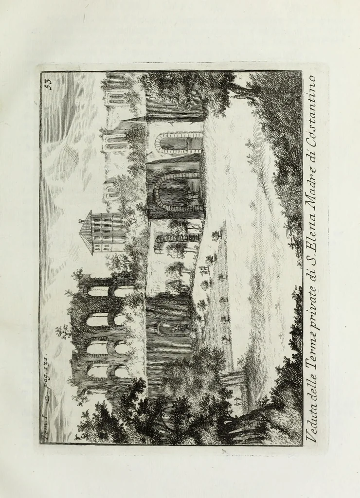 An illustration from Accurata e succinta descrizione topografica delle antichità di Roma, 1763, leaf 280