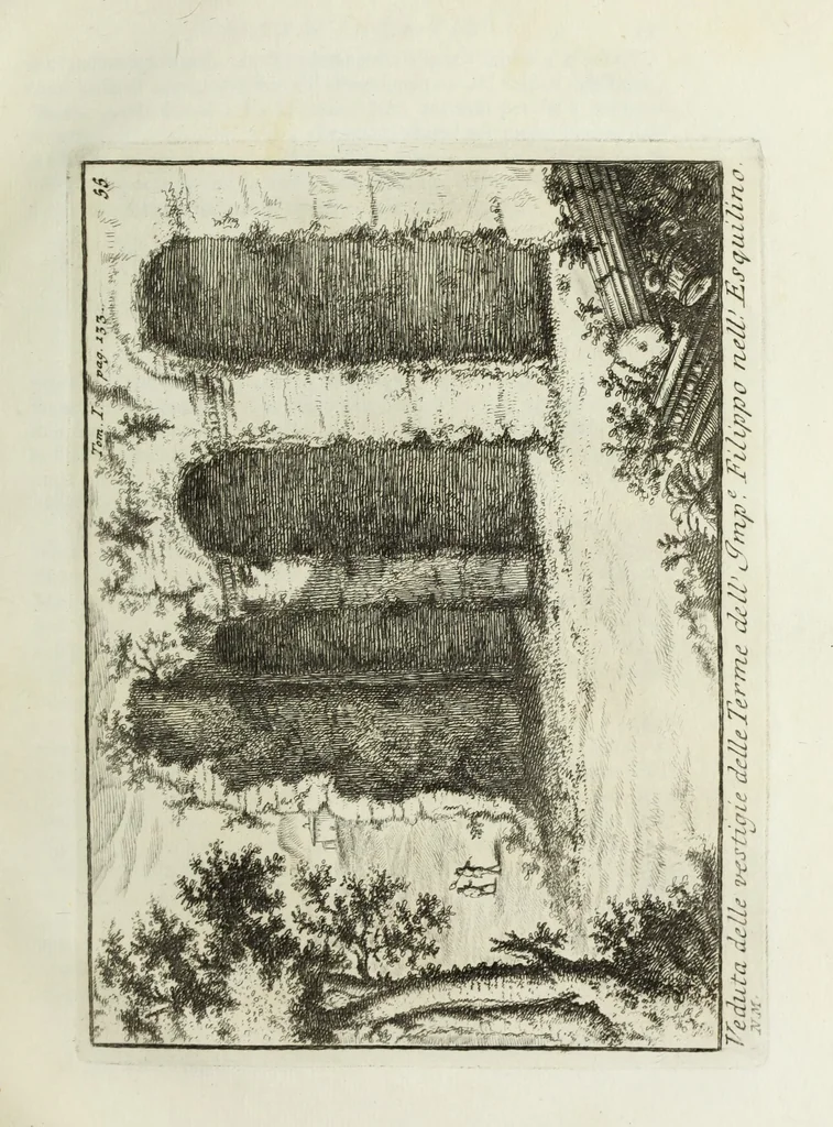 An illustration from Accurata e succinta descrizione topografica delle antichità di Roma, 1763, leaf 286