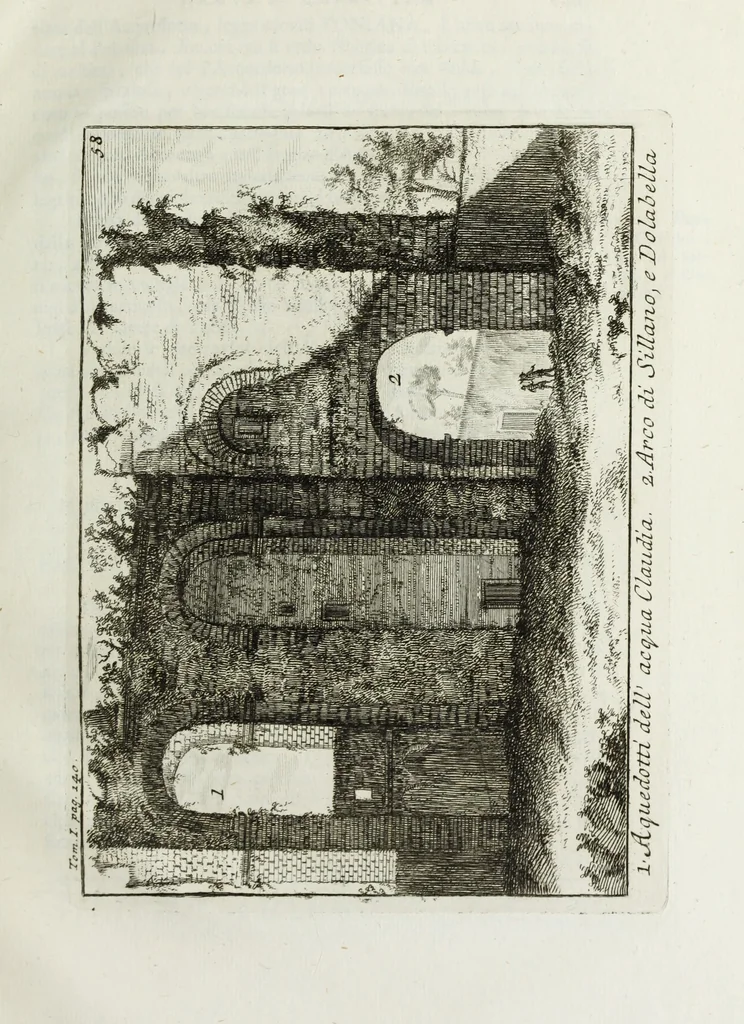 An illustration from Accurata e succinta descrizione topografica delle antichità di Roma, 1763, leaf 300