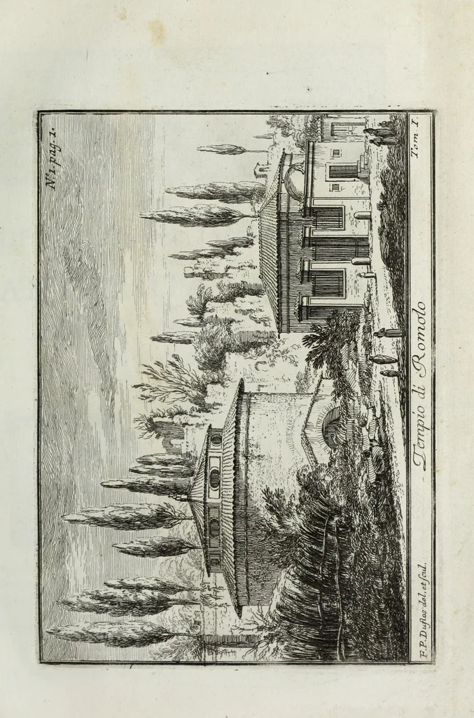 An illustration from Accurata e succinta descrizione topografica delle antichità di Roma, 1763, leaf 46