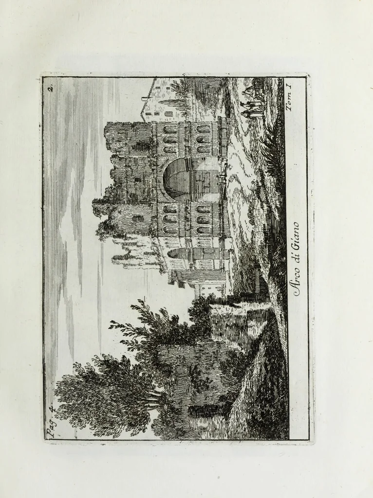An illustration from Accurata e succinta descrizione topografica delle antichità di Roma, 1763, leaf 52