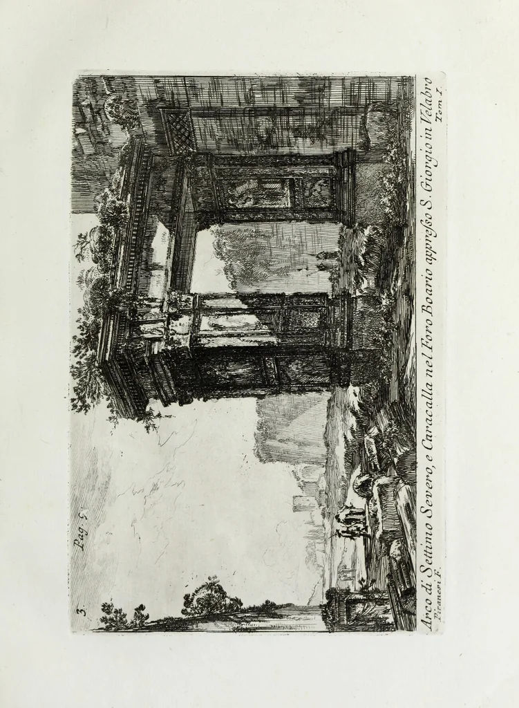 An illustration from Accurata e succinta descrizione topografica delle antichità di Roma, 1763, leaf 54