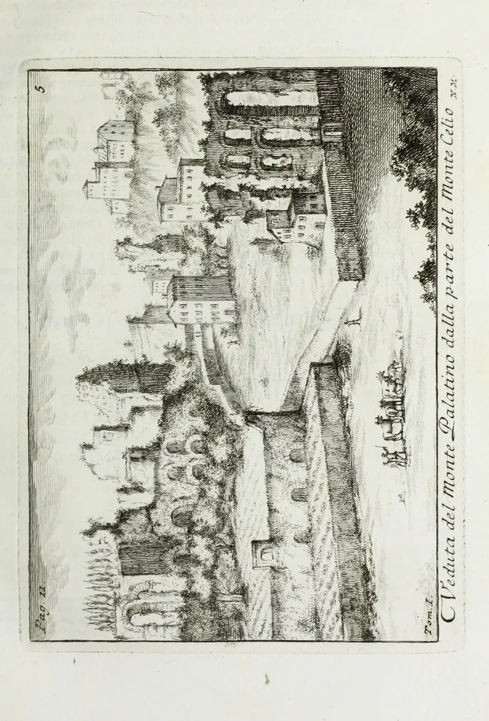 An illustration from Accurata e succinta descrizione topografica delle antichità di Roma, 1763, leaf 64