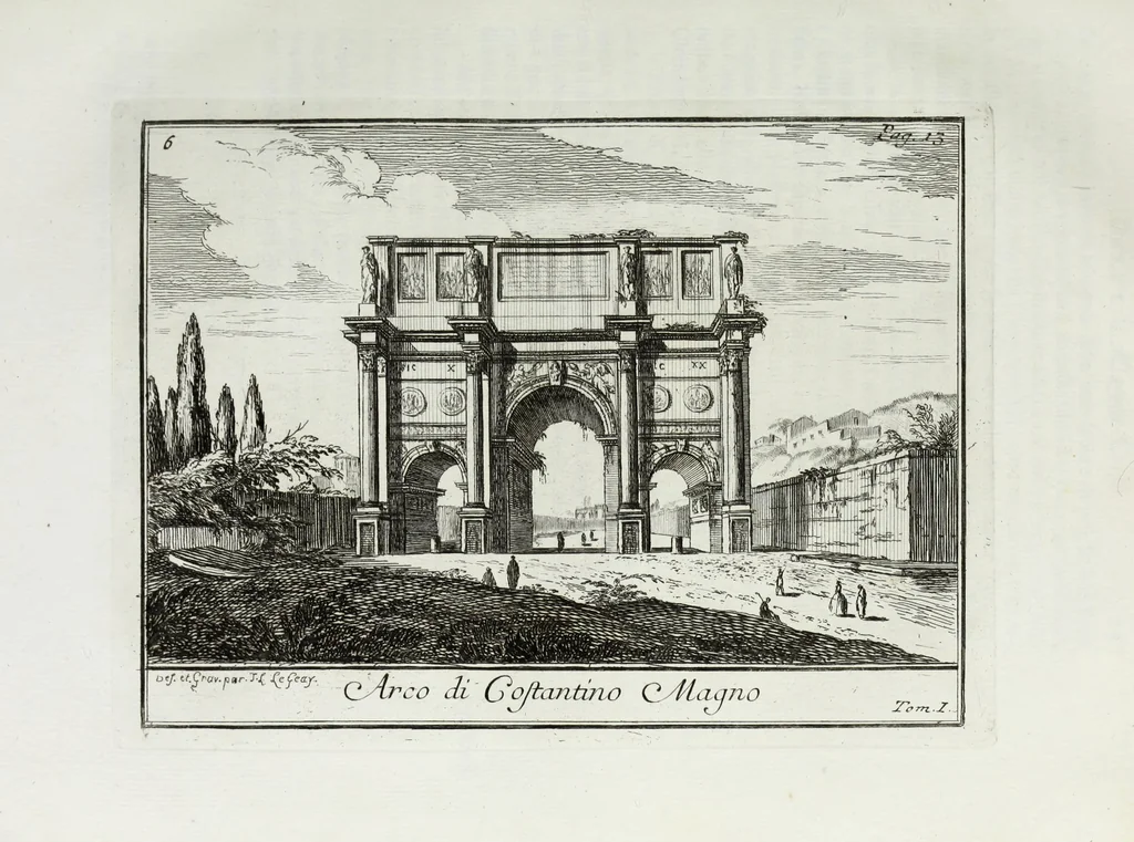 An illustration from Accurata e succinta descrizione topografica delle antichità di Roma, 1763, leaf 68