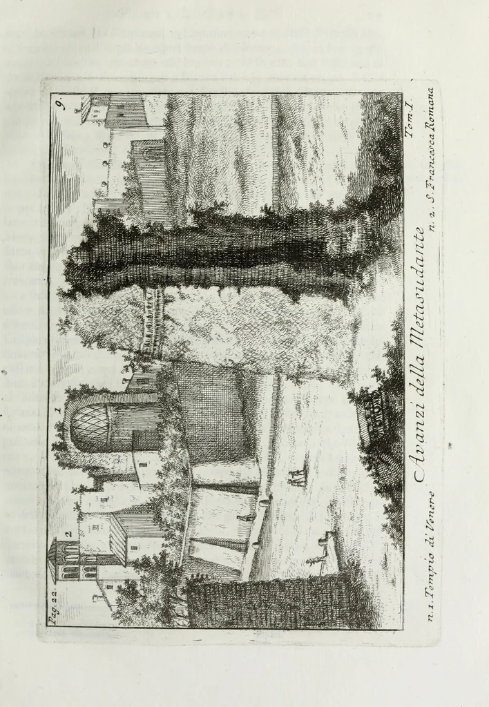An illustration from Accurata e succinta descrizione topografica delle antichità di Roma, 1763, leaf 84