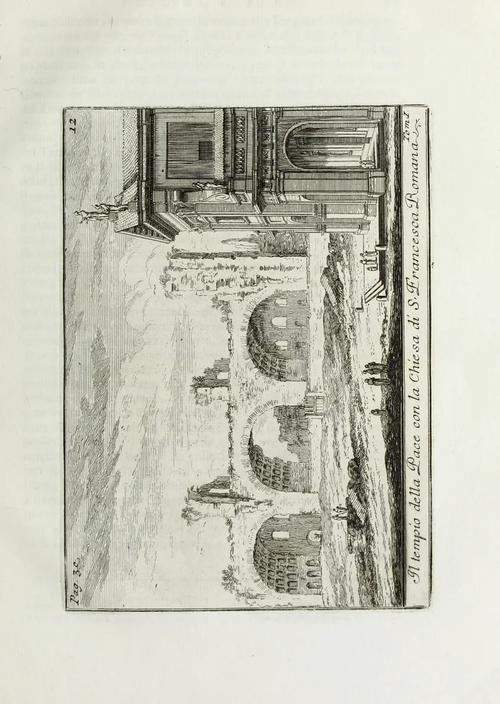 An illustration from Accurata e succinta descrizione topografica delle antichità di Roma, 1763, leaf 98